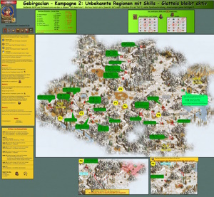 Unbekannte Regionen Karte